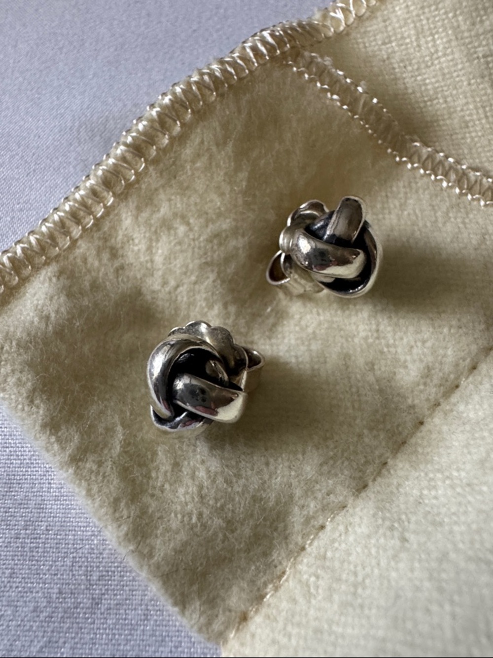 James Avery Sterling Silver Knot Stud Earrings